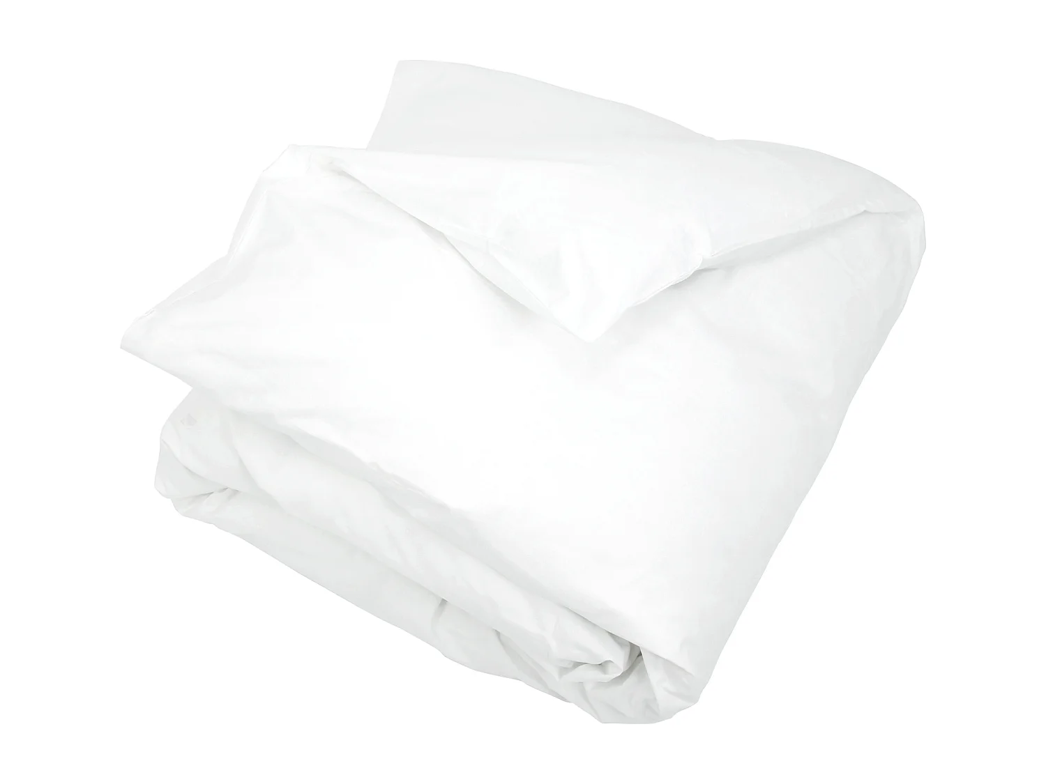 Housse de couette uni 240x260 cm pur percale PRIMO Blanc