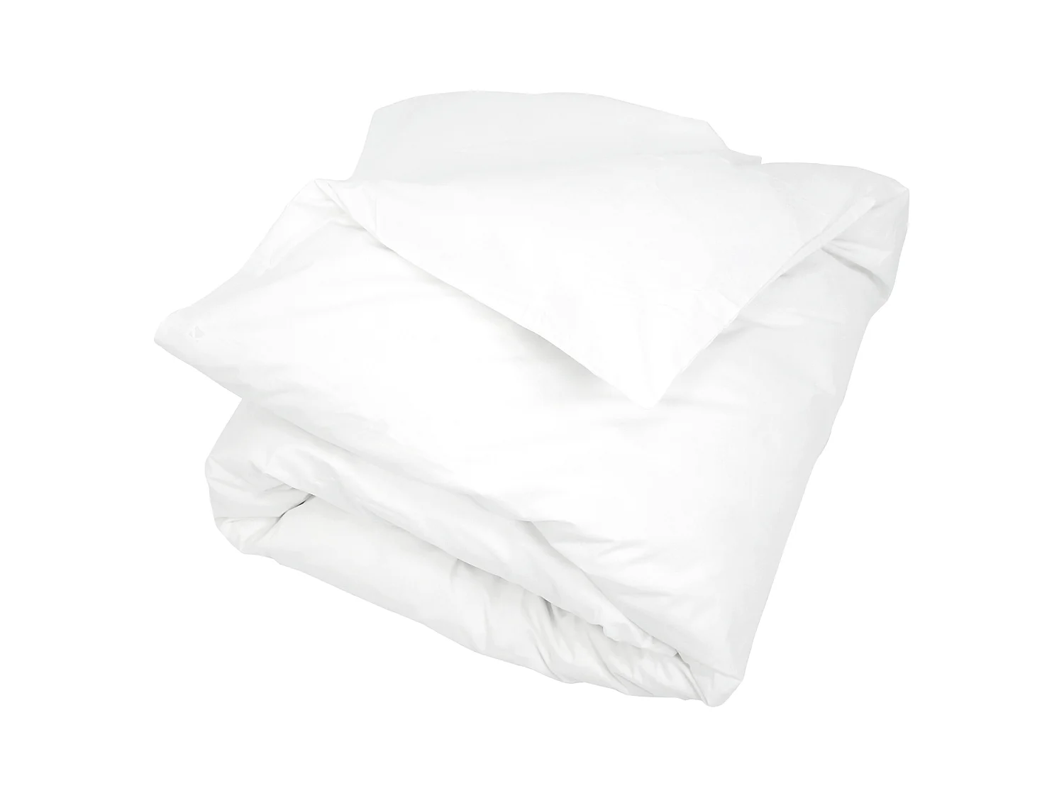 Housse de couette uni 240x220 cm pur percale PRIMO Blanc