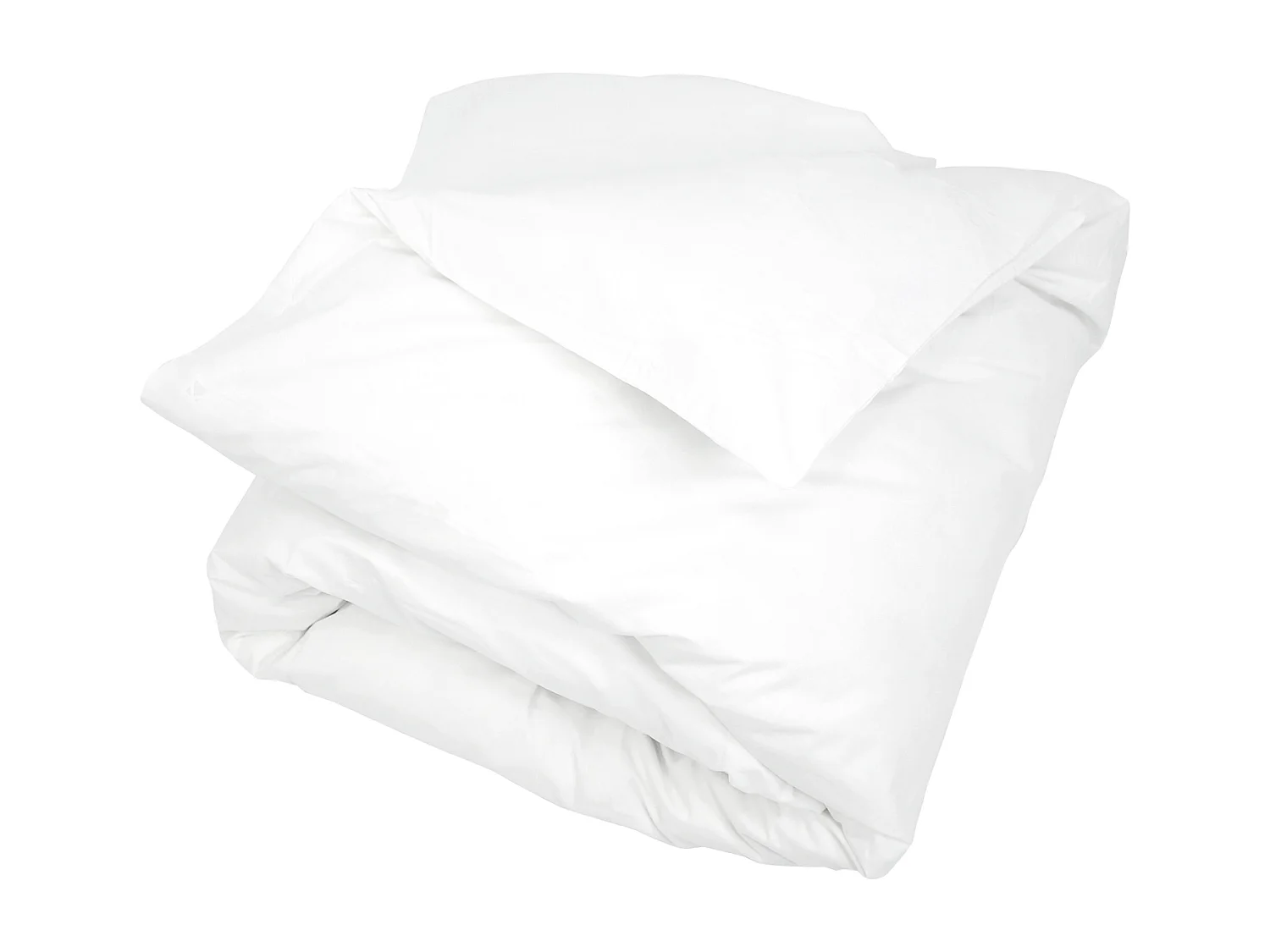 Housse de couette uni 240x220 cm pur percale PRIMO Blanc