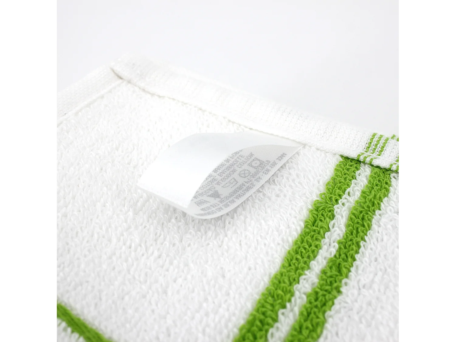 Lot de 2 torchons de cuisine éponge 50x50 cm SQUARES vert