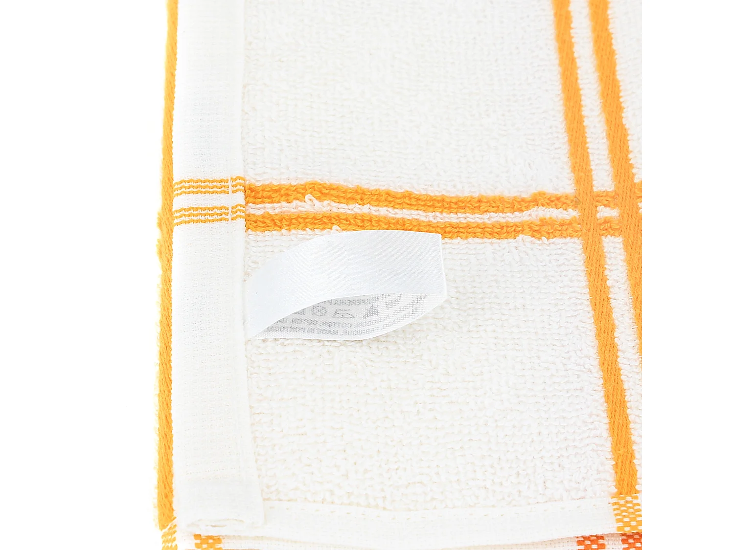 Lot de 2 torchons de cuisine éponge 50x50 cm SQUARES orange