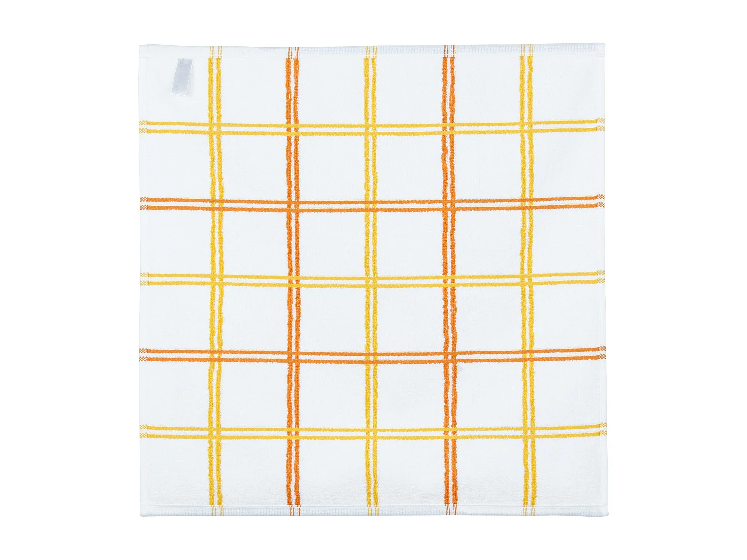 Lot de 2 torchons de cuisine éponge 50x50 cm SQUARES orange