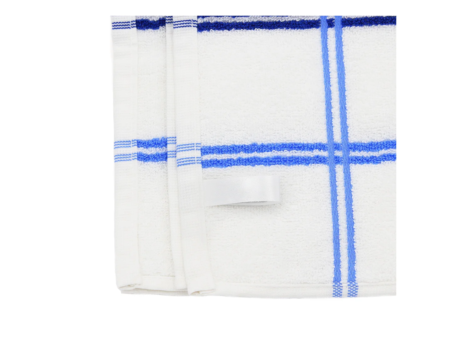 Lot de 2 torchons de cuisine éponge 50x50 cm SQUARES bleu