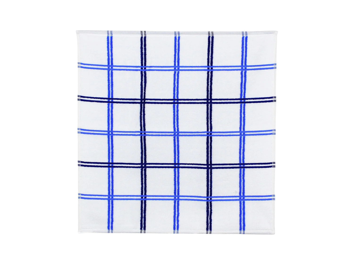 Lot de 2 torchons de cuisine éponge 50x50 cm SQUARES bleu