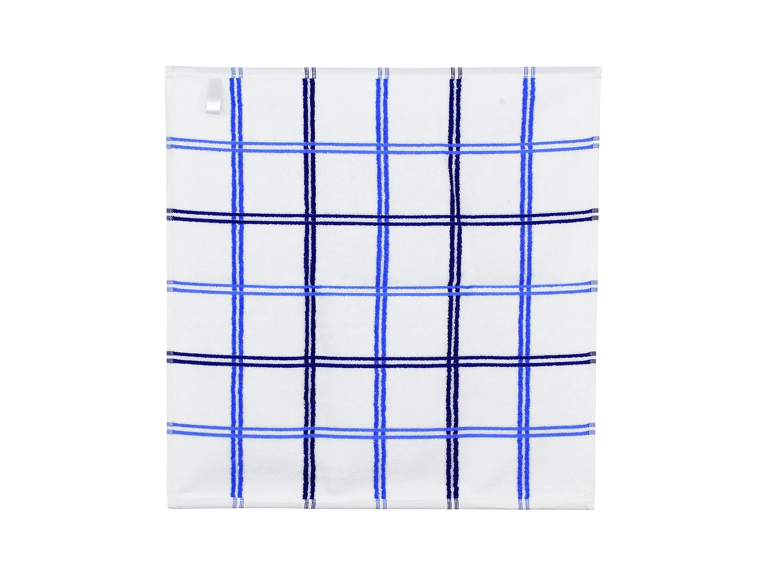 Lot de 2 torchons de cuisine éponge 50x50 cm SQUARES bleu