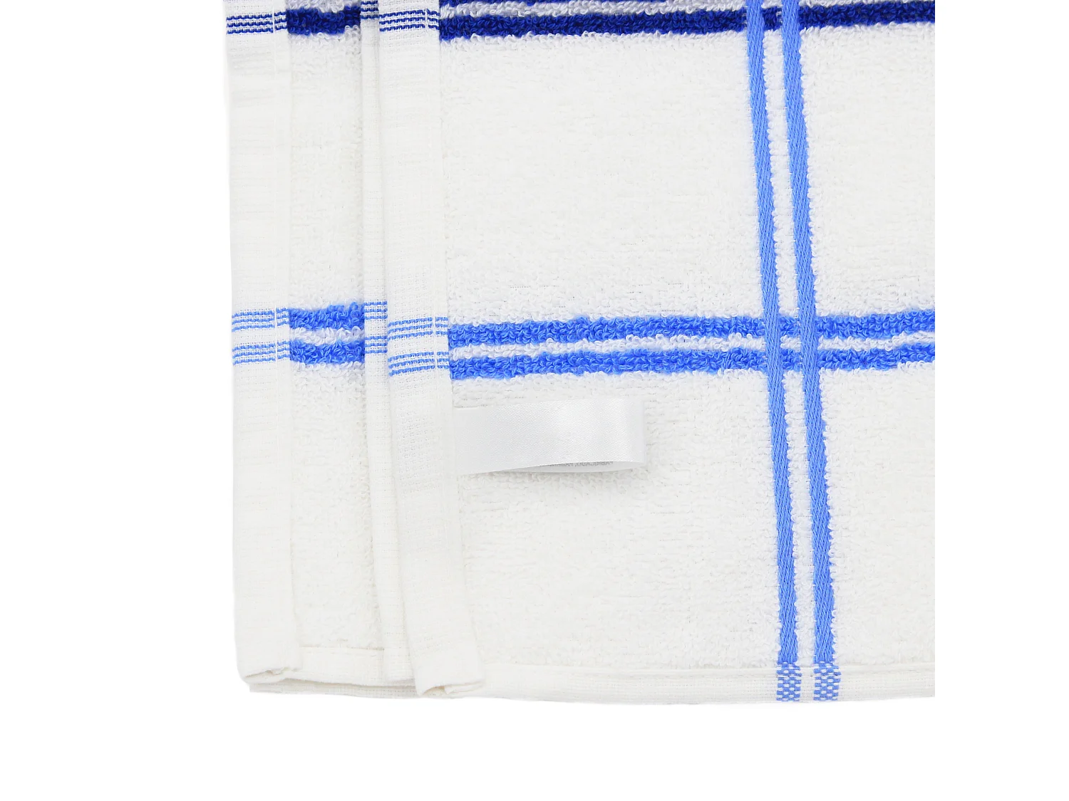 Lot de 2 torchons de cuisine éponge 50x50 cm SQUARES bleu