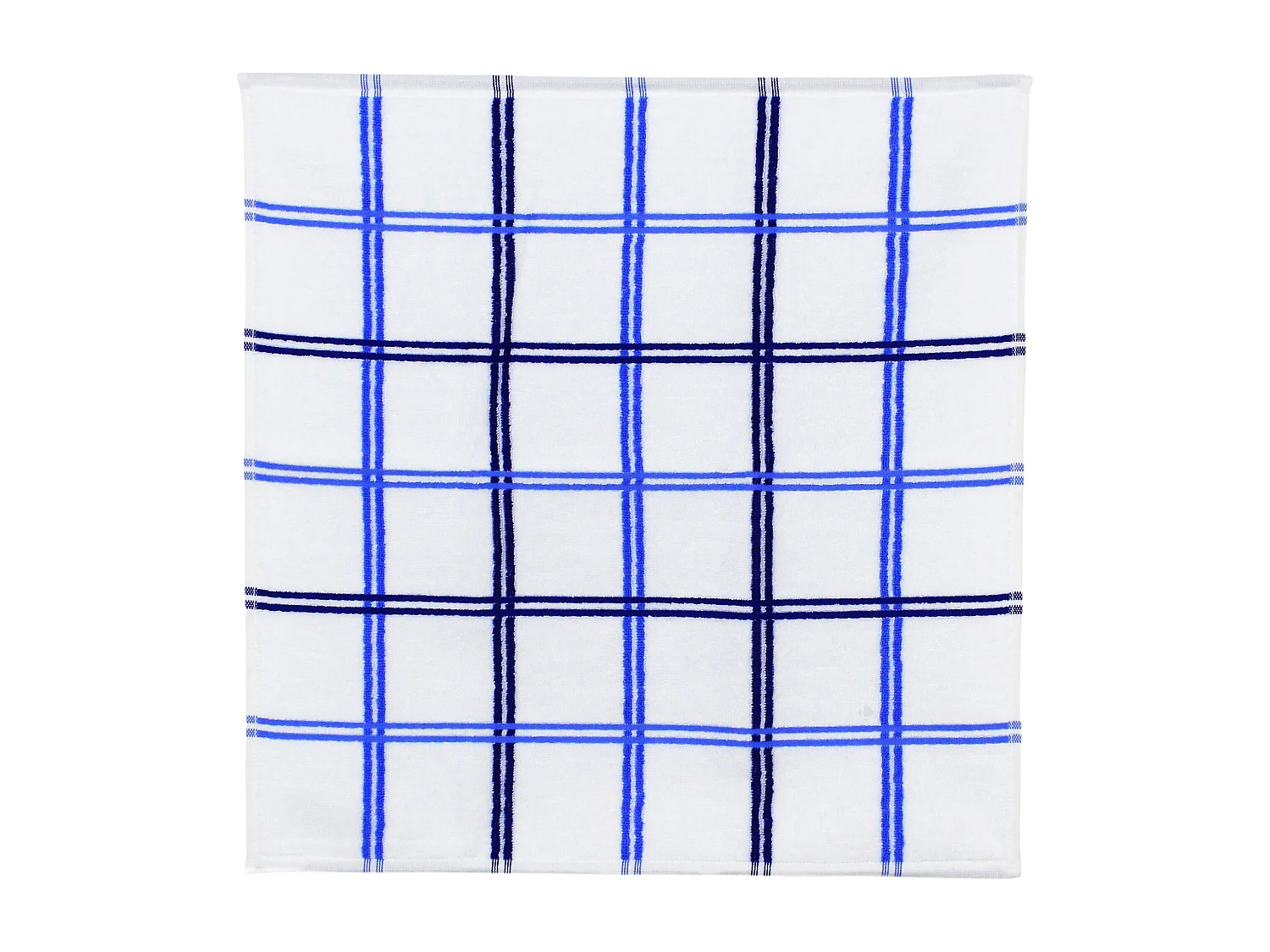 Lot de 2 torchons de cuisine éponge 50x50 cm SQUARES bleu