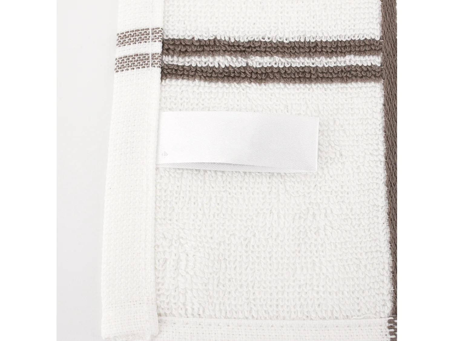 Lot de 2 torchons de cuisine éponge 50x50 cm SQUARES marron