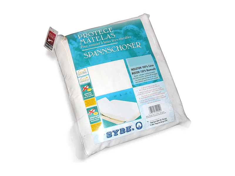 Protège matelas absorbant Antonin blanc 2x100x200 Spécial lit articulé TR Grand Bonnet 30cm