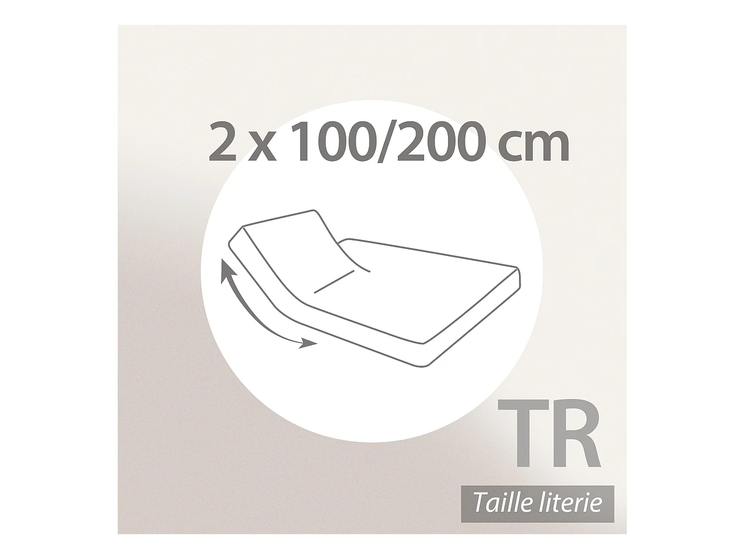 Protège matelas absorbant Antonin blanc 2x100x200 Spécial lit articulé TR Grand Bonnet 30cm