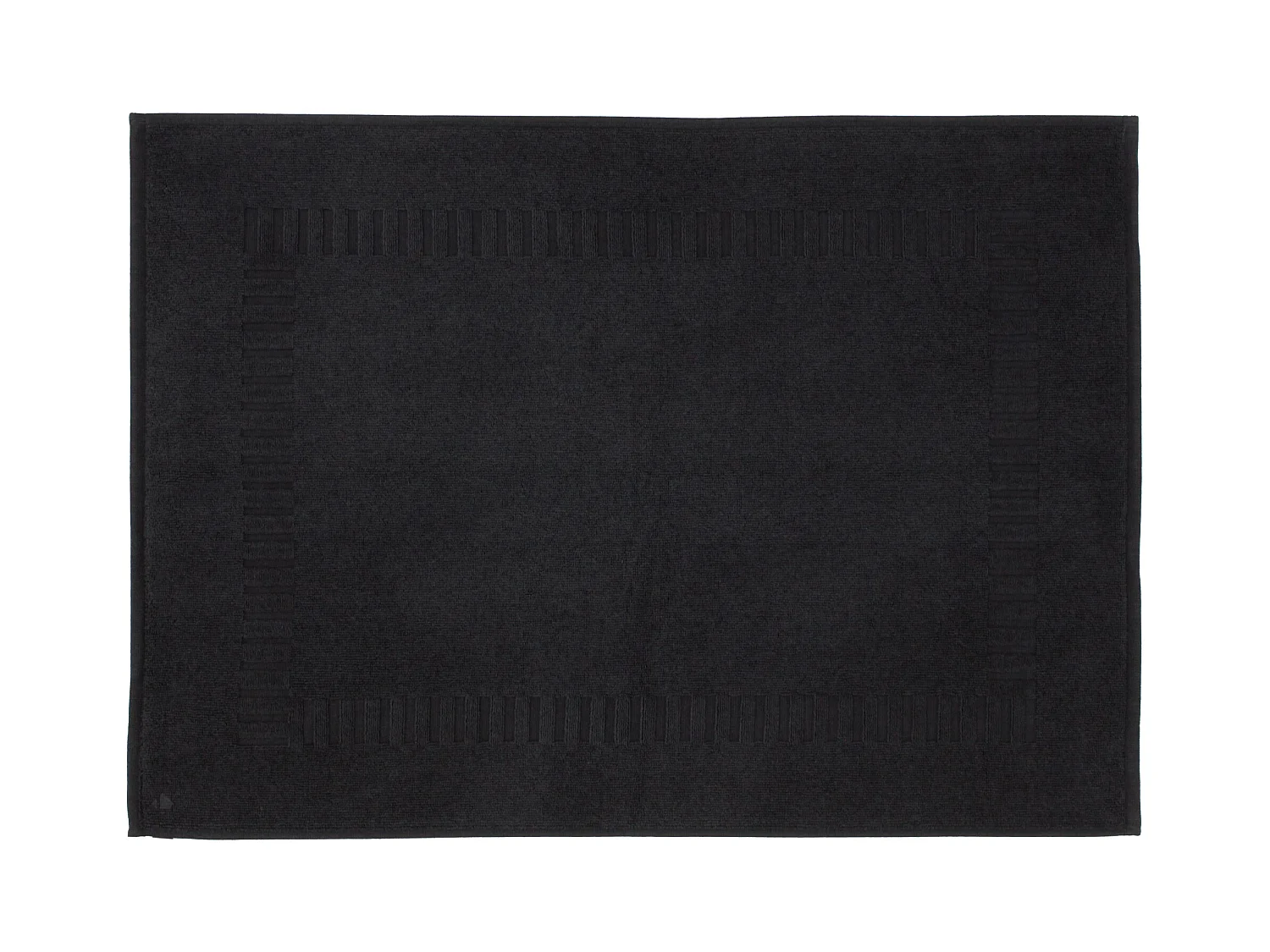 Parure de bain 6 pièces PURE SQUARES Noir 550 g/m2