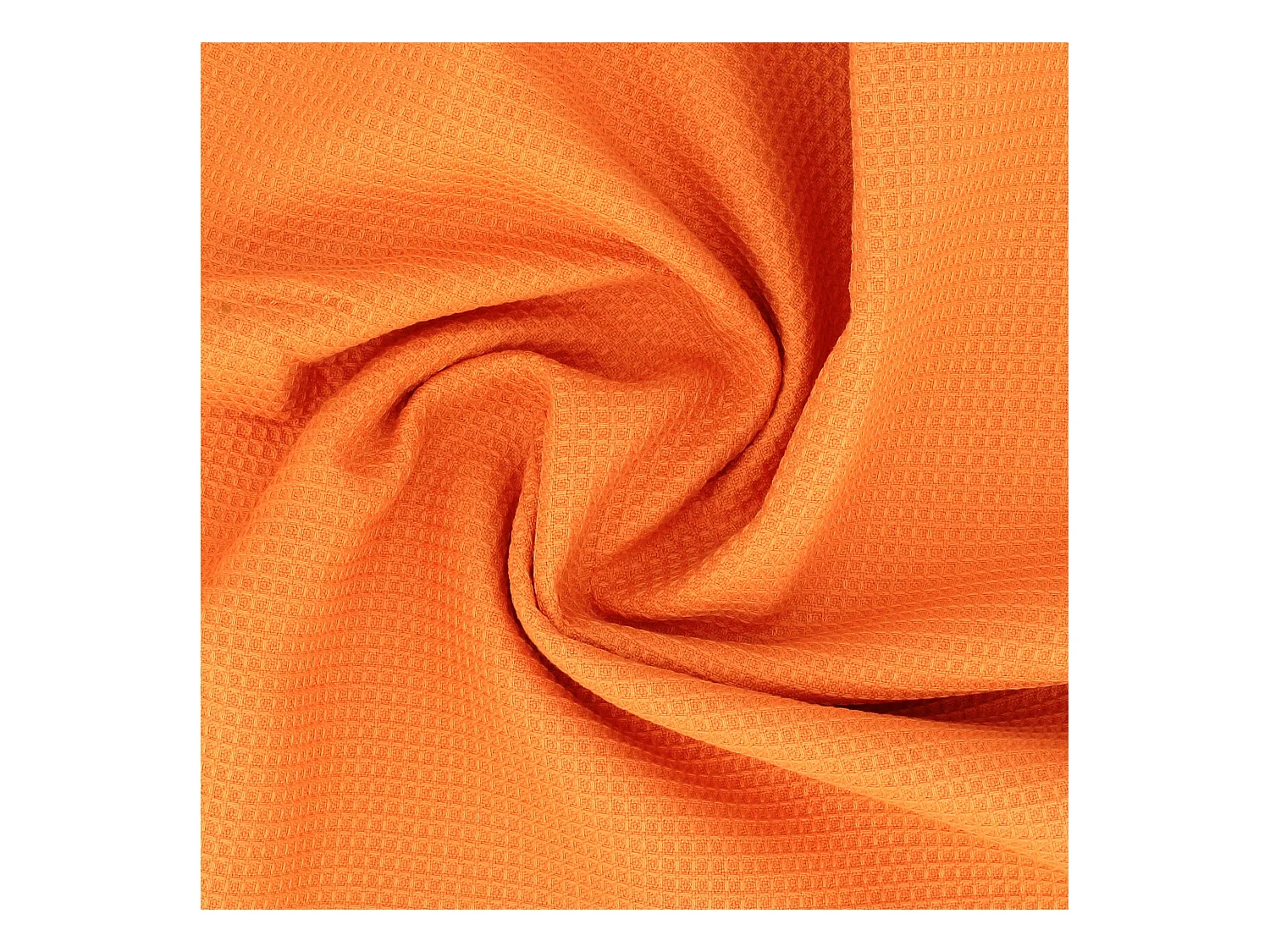 Drap de douche 70x140 cm nid d'abeille PURE WAFFLE 300 g/m² orange butane