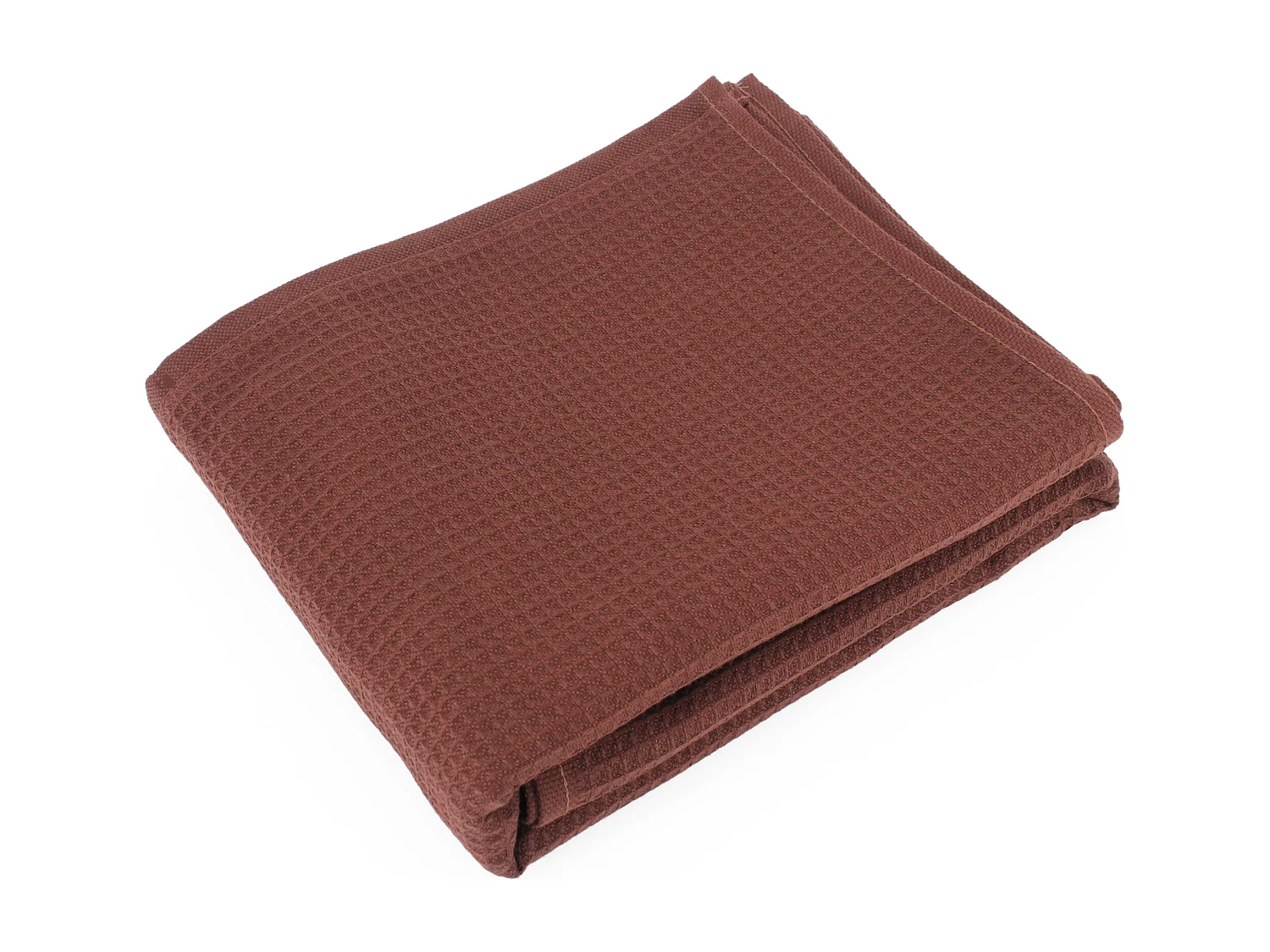 Drap de douche 70x140 cm nid d'abeille PURE WAFFLE 300 g/m² marron