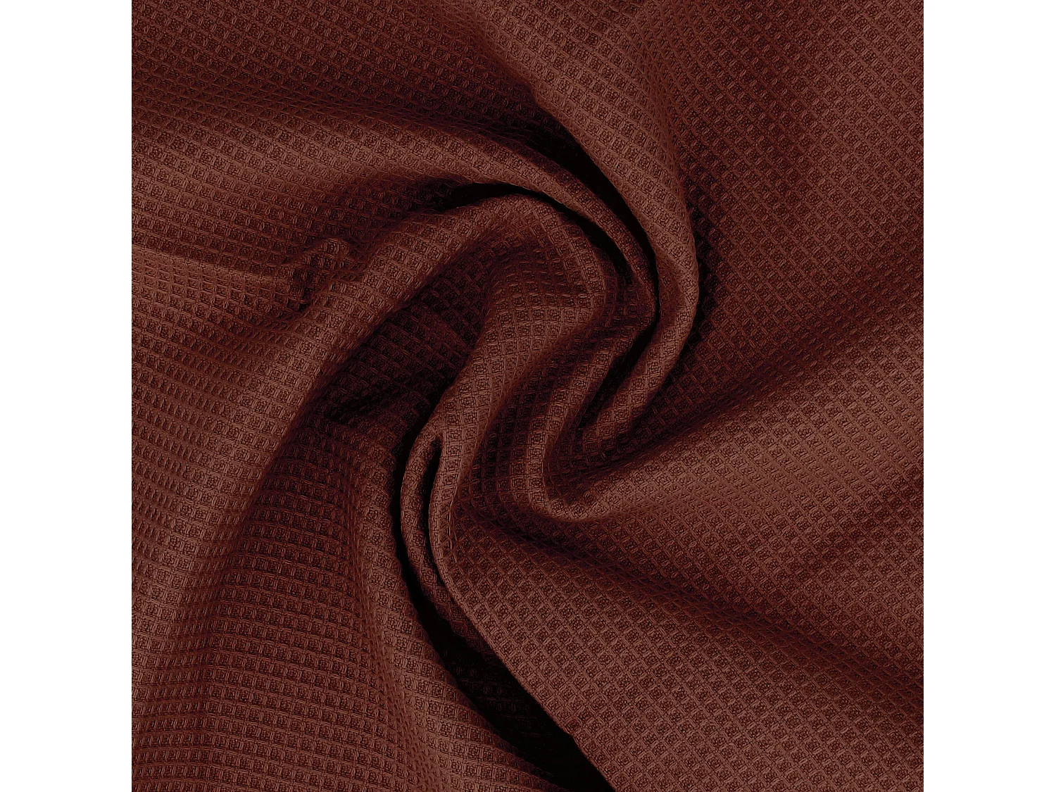 Drap de douche 70x140 cm nid d'abeille PURE WAFFLE 300 g/m² marron