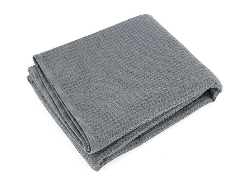 Drap de douche 70x140 cm nid d'abeille PURE WAFFLE 300 g/m² anthracite