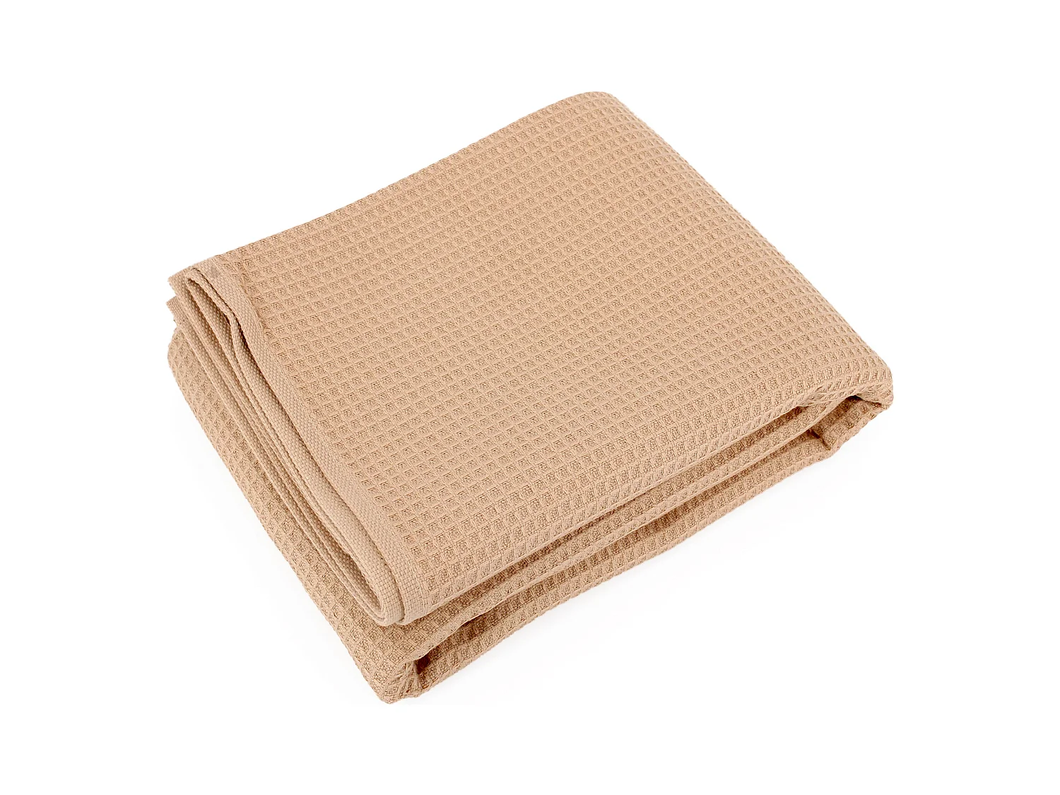 Drap de douche 70x140 cm nid d'abeille PURE WAFFLE 300 g/m² beige