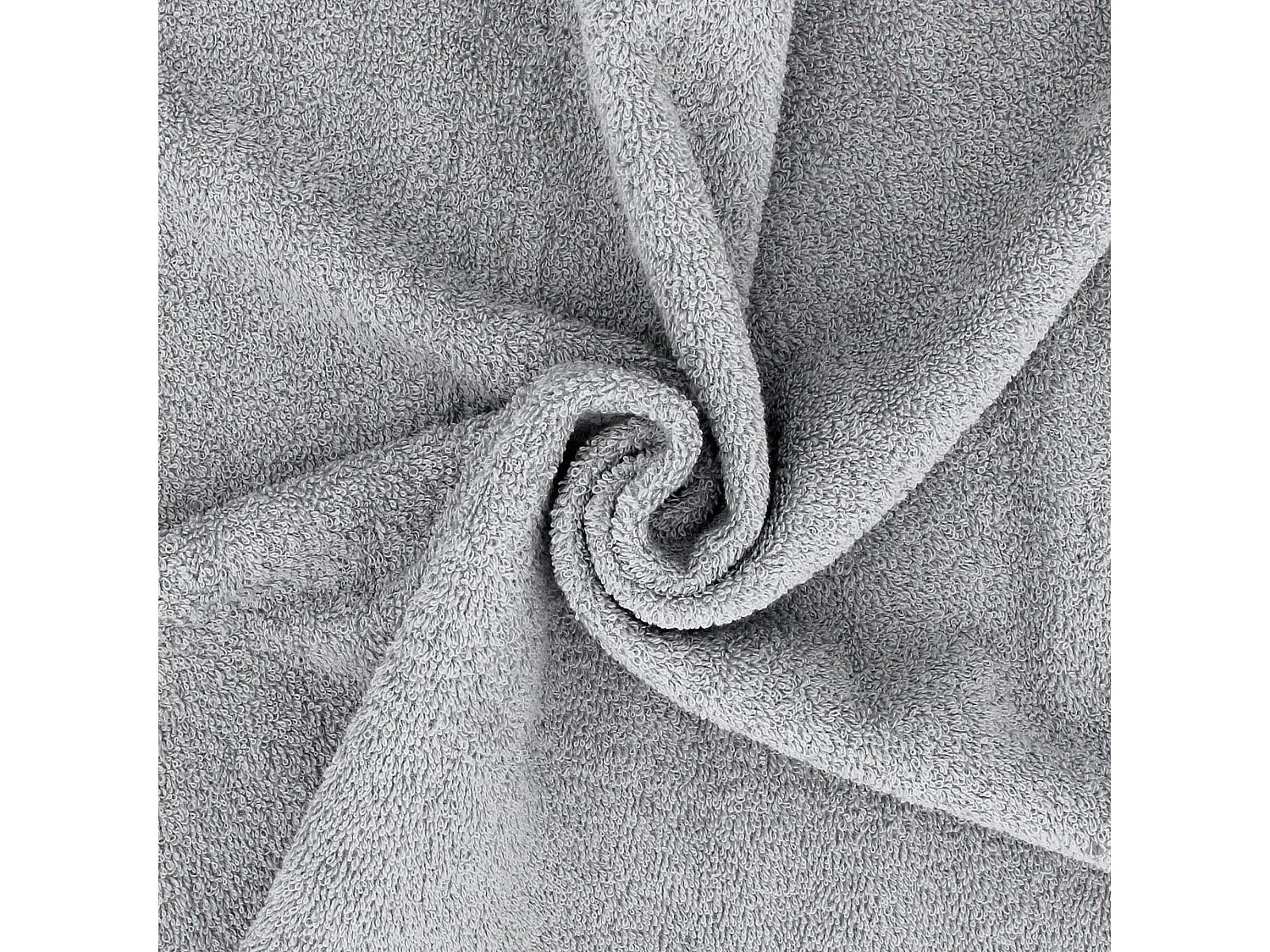 Lot de 6 serviettes invité 30x50 cm ALPHA gris Argent