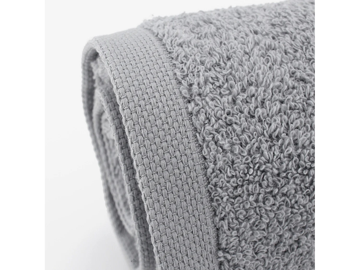 Lot de 6 serviettes invité 30x50 cm ALPHA gris Argent