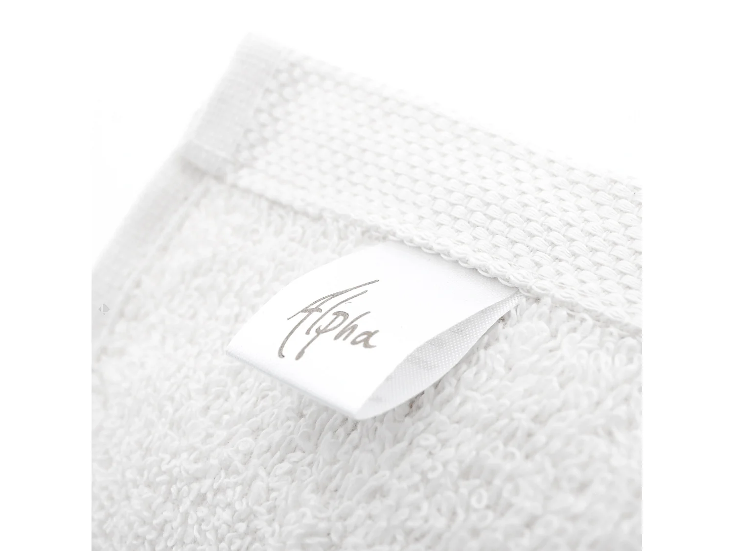 Lot de 6 serviettes invité 30x50 cm ALPHA blanc