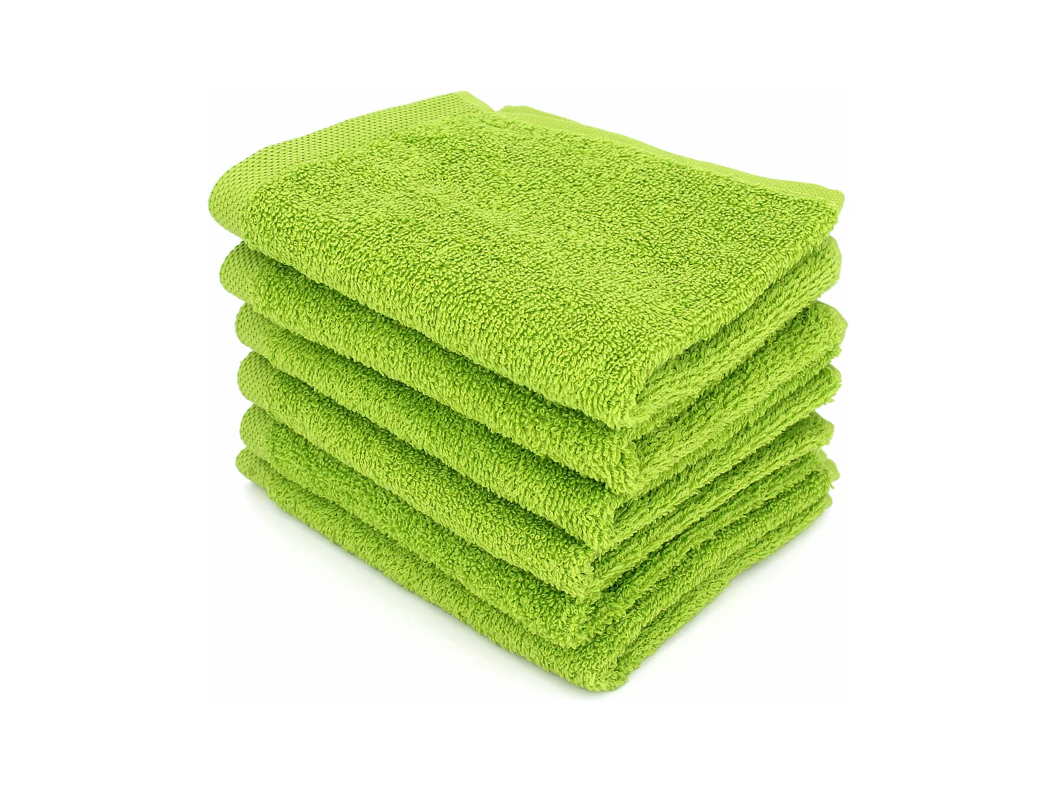 Lot de 6 serviettes invité 30x50 cm ALPHA vert Pistache