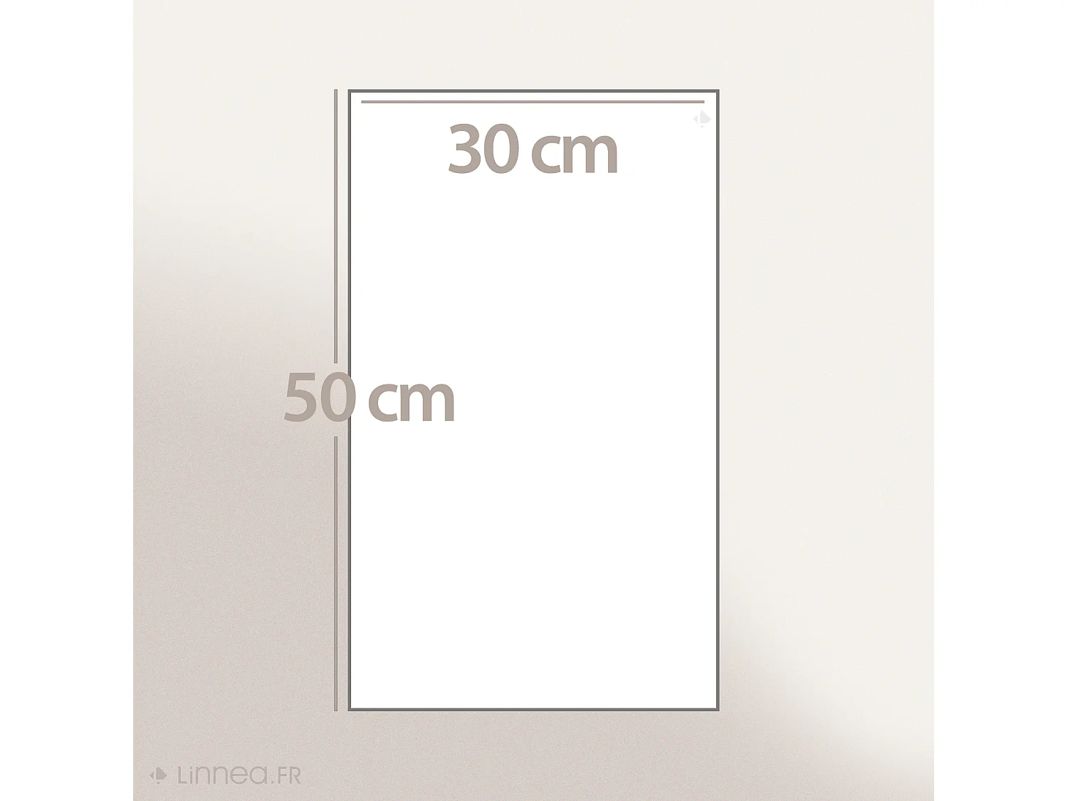 Lot de 6 serviettes invité 30x50 cm ALPHA rouge