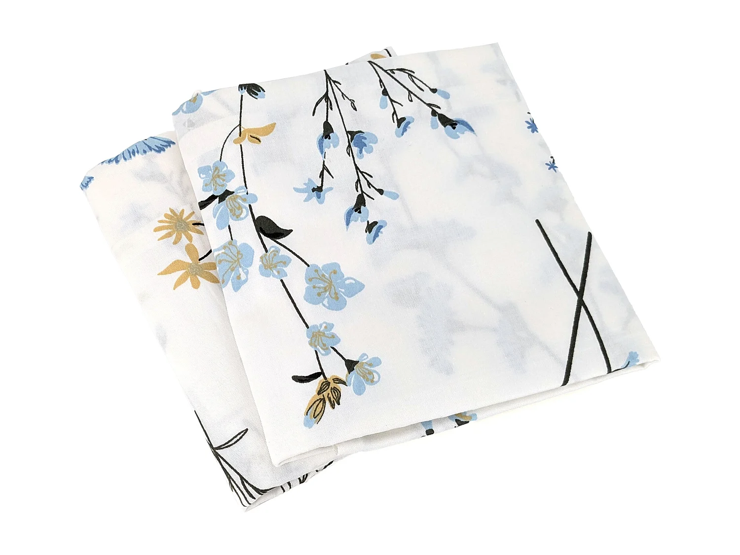 Parure de lit 240x220 cm Satin de coton FANILLE Blanc 3 pièces