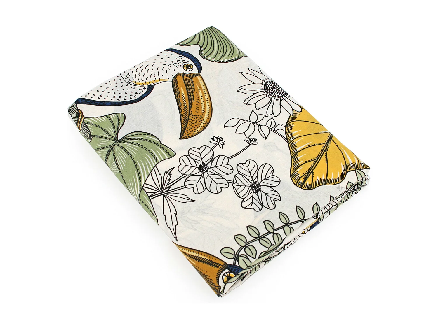 Drap plat 280x310 cm coton TOCO vert