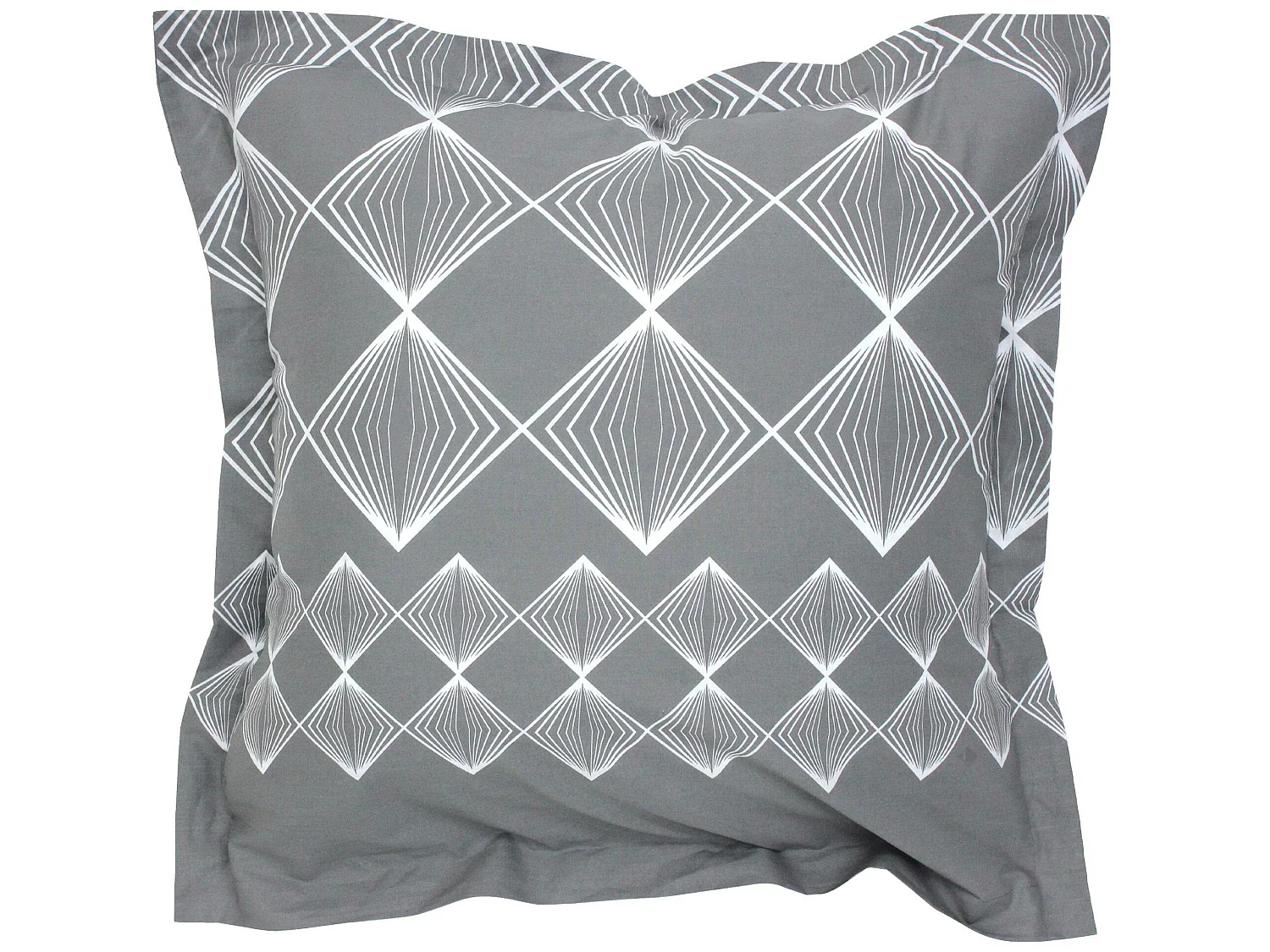 Parure de lit 140x200 cm coton FOREVER GRIS gris foncé