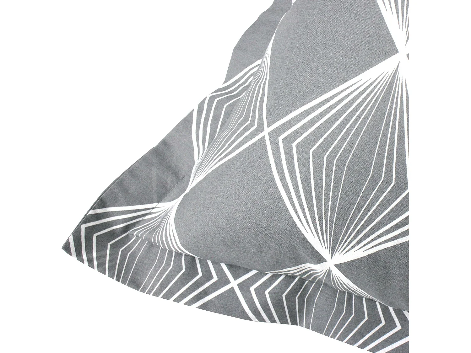 Parure de lit 140x200 cm coton FOREVER GRIS gris foncé