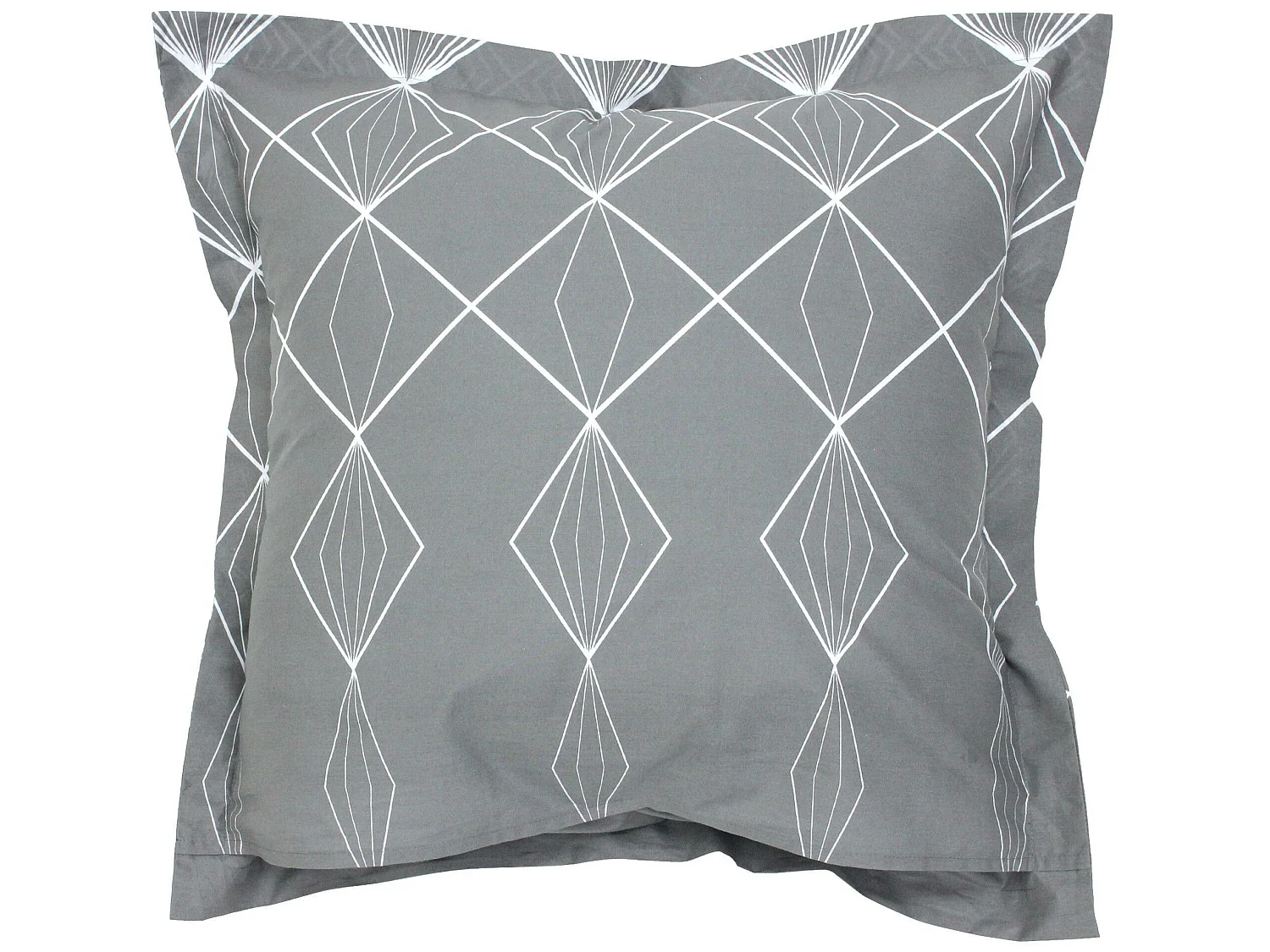 Parure de lit 140x200 cm coton FOREVER GRIS gris foncé