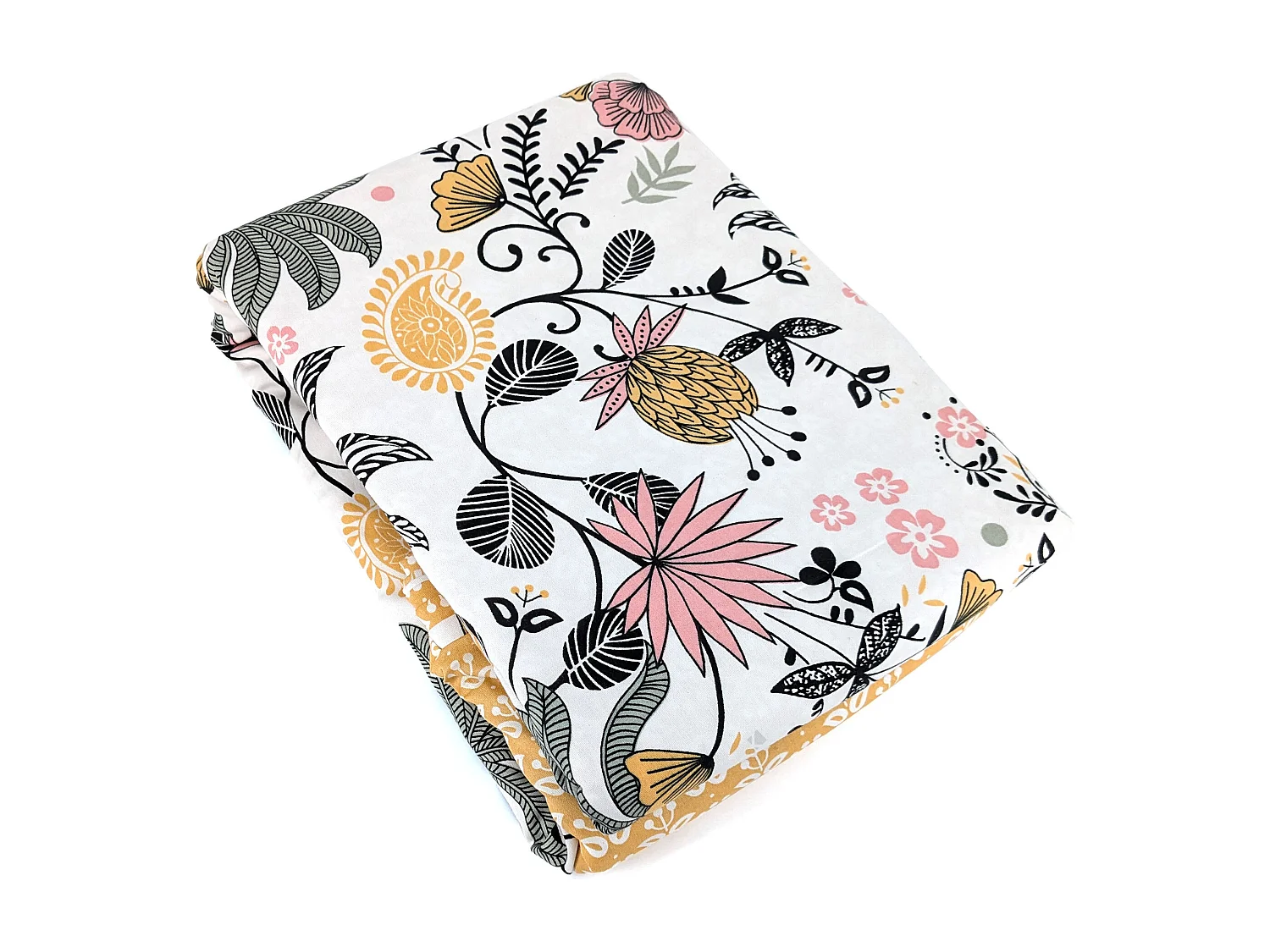 Parure de lit 240x220 cm Satin de coton WAYAN Vert 3 pièces