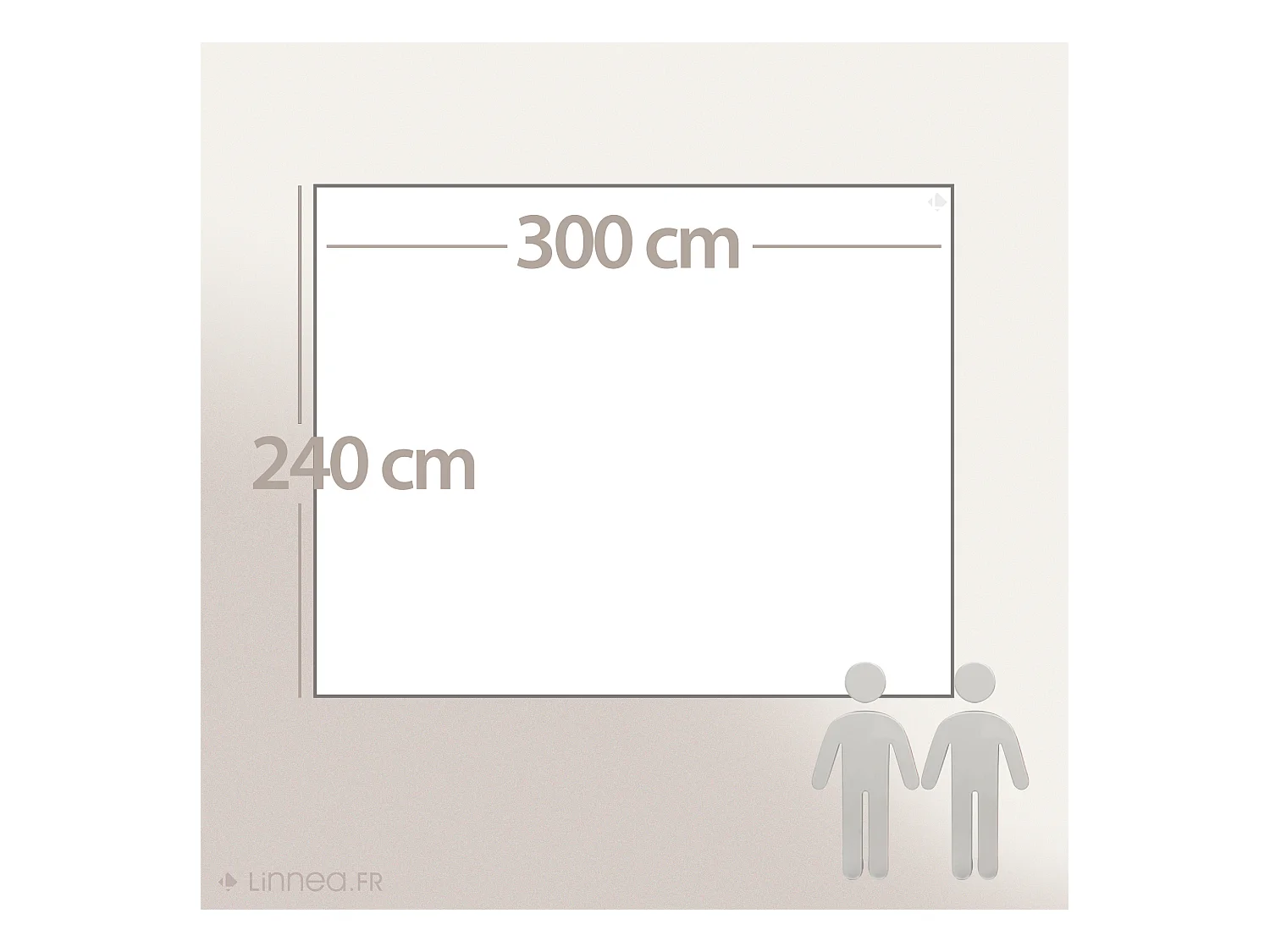 Couverture pure laine vierge Woolmark 500g/m² VOLTA 240x300 cm Marron Chamois