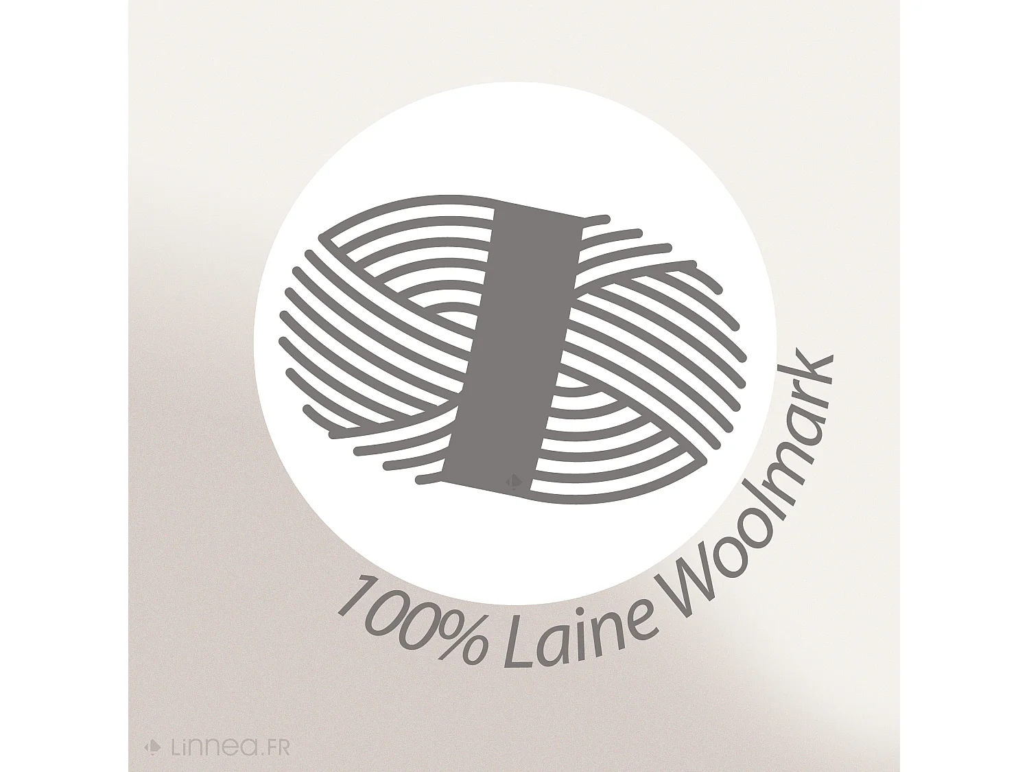 Couverture pure laine vierge Woolmark 500g/m² VOLTA 240x300 cm Blanc Naturel