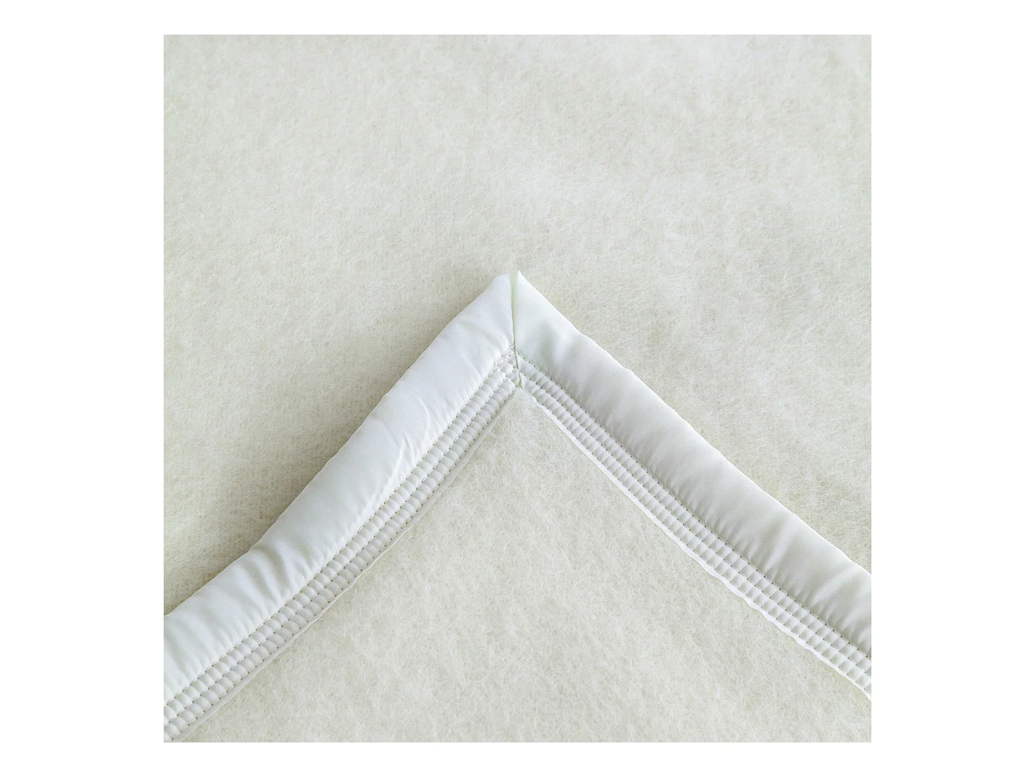 Couverture pure laine vierge Woolmark 500g/m² VOLTA 220x240 cm Blanc Naturel