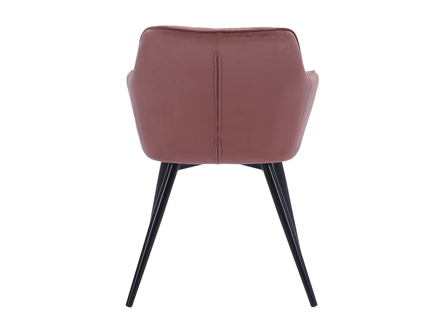 Chaise en velours BERTILLE rose