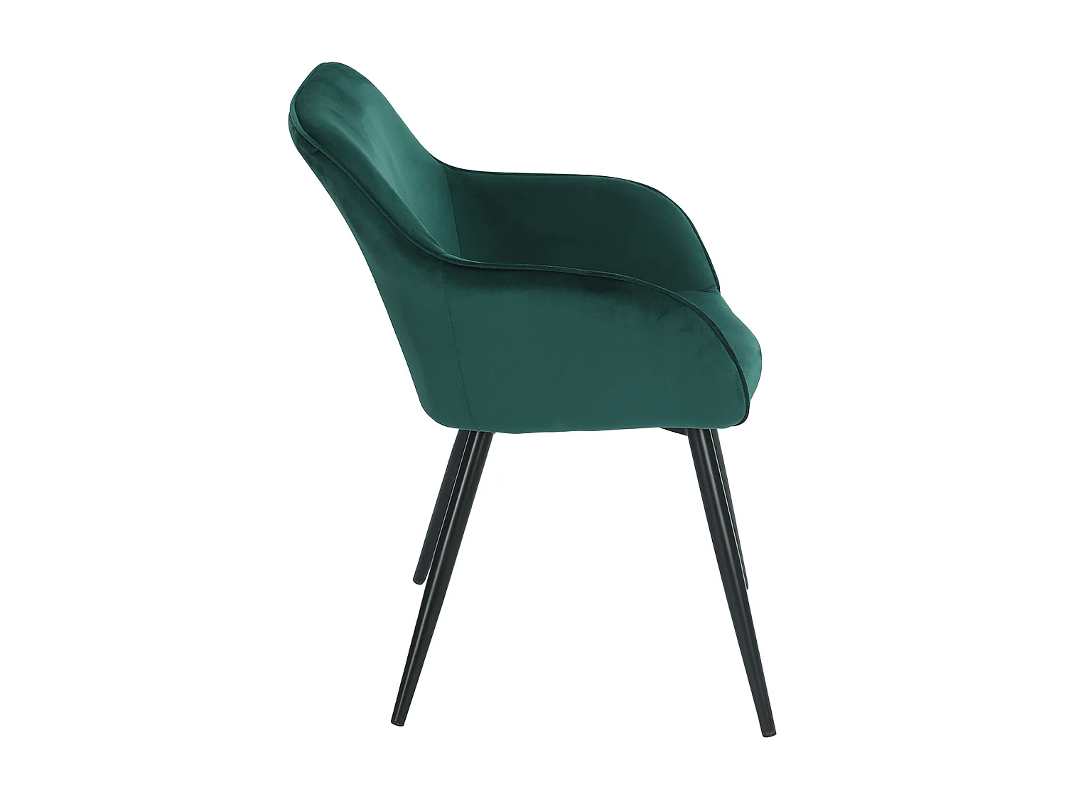 Chaise vintage GISELE velours vert