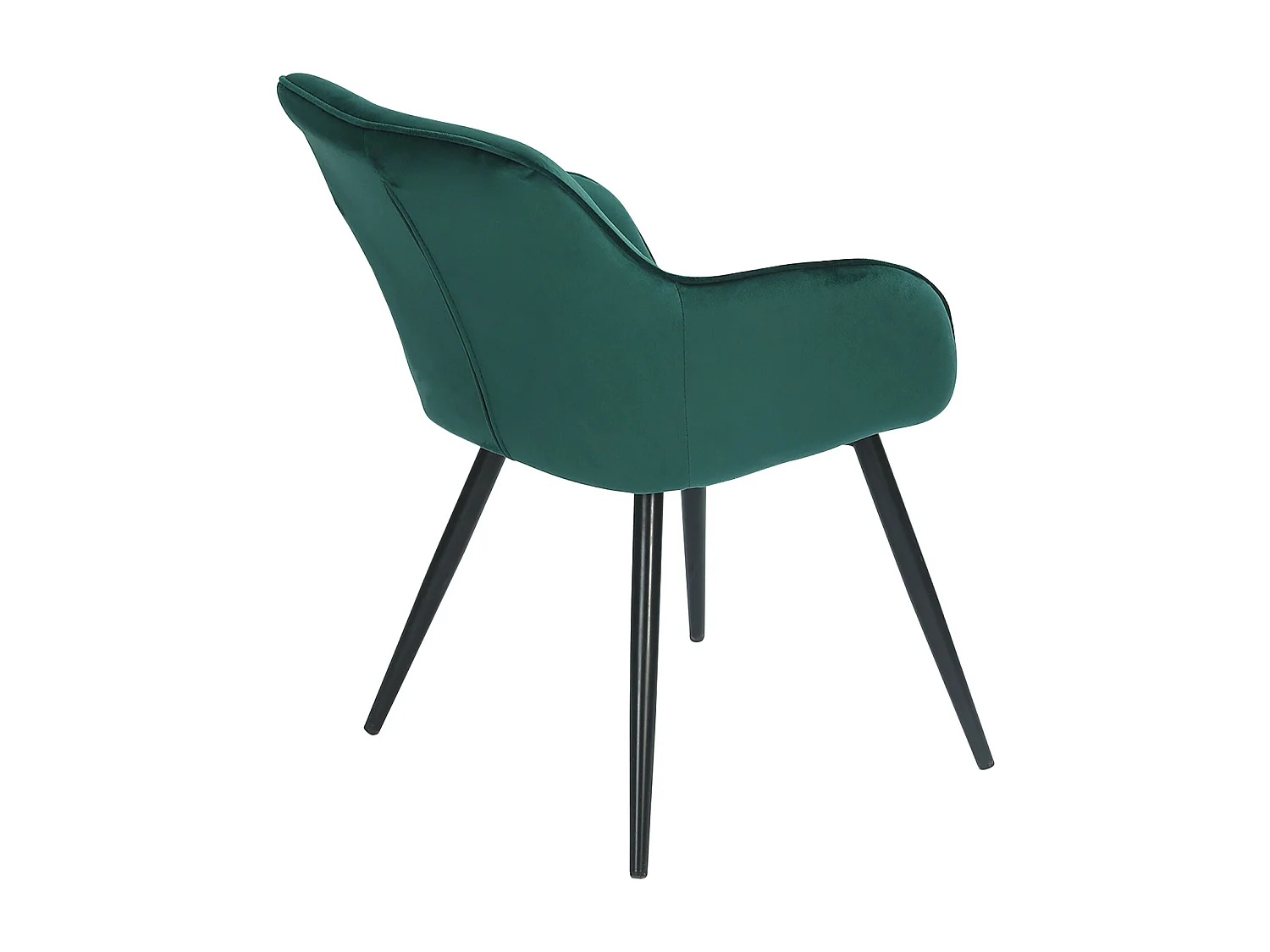 Chaise vintage GISELE velours vert