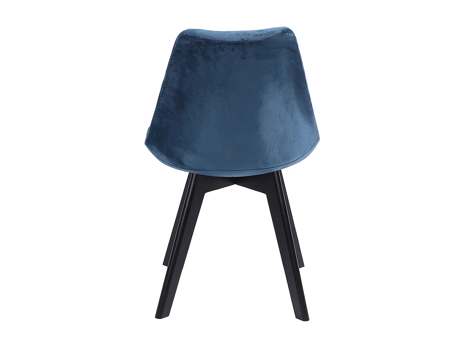 Set di 2 sedie NORA in velluto blu con cuscino - HAPPY GARDEN