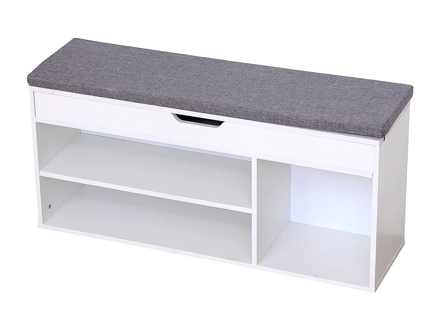 ALAN schoenenkast met drie vakken en witte doos