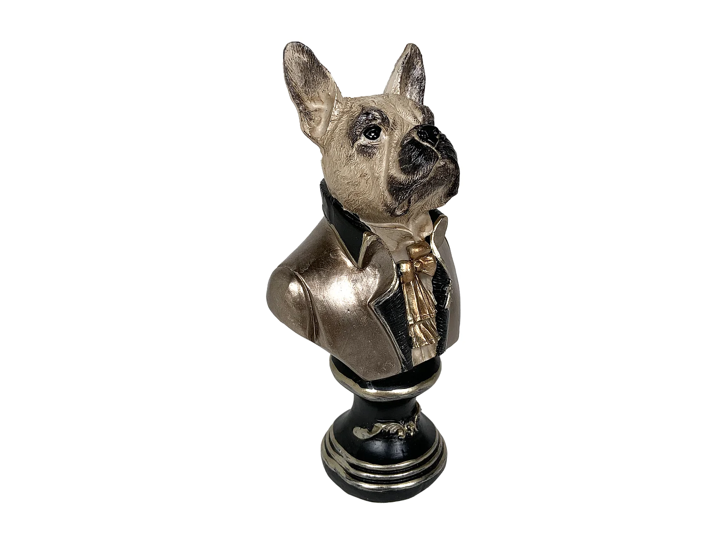 Statue buste chien 12.5x11x20.5cm