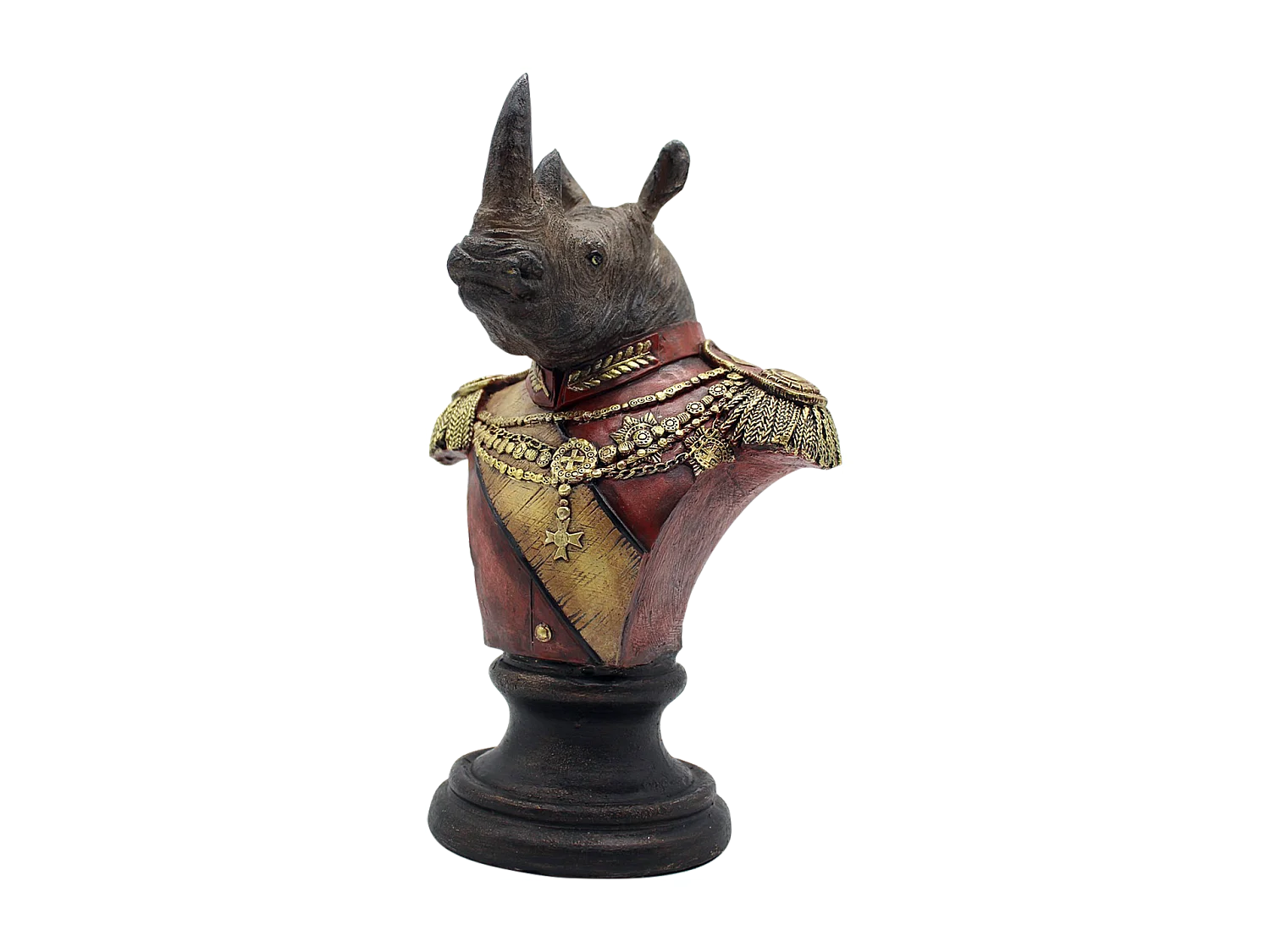 Buste rhino colonel 19x16x29cm