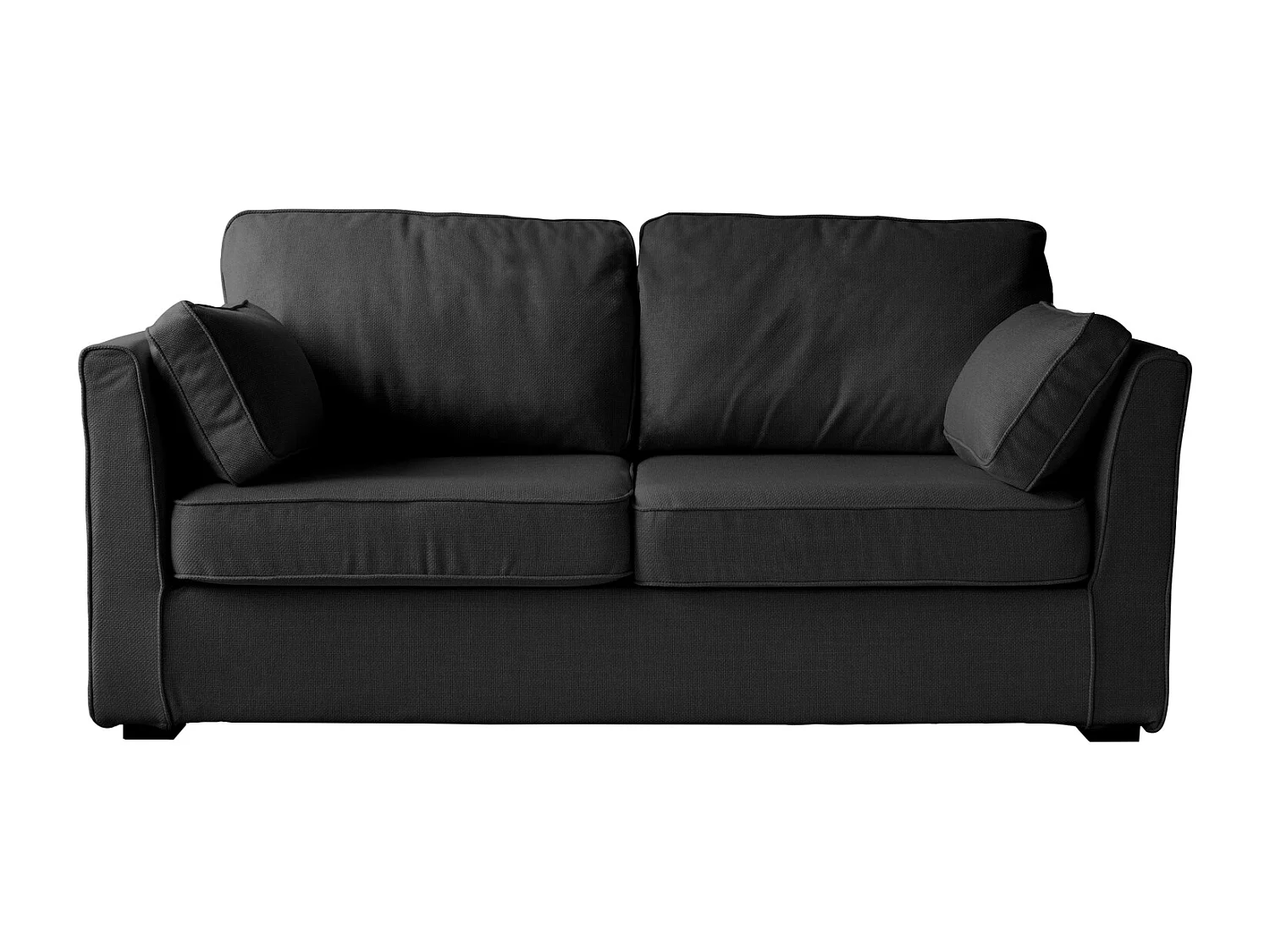 Canapé droit 3 places gris EMILE