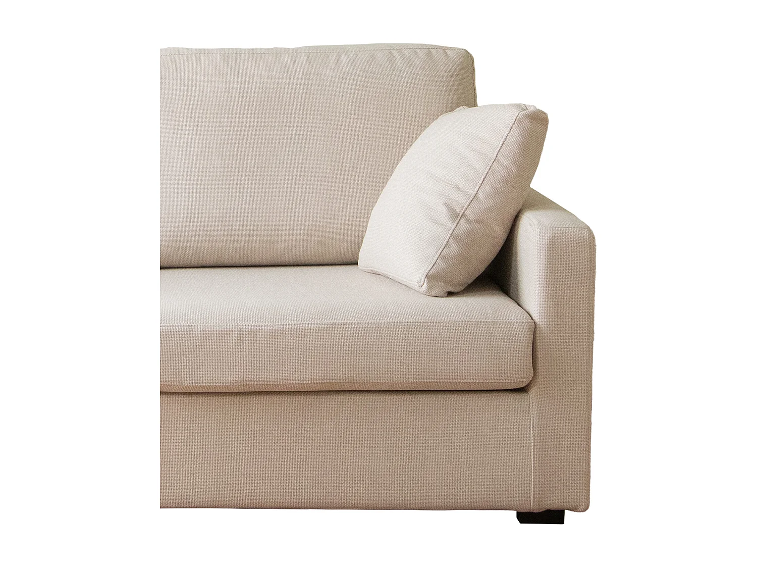 Canapé droit 2 places beige BASTIEN