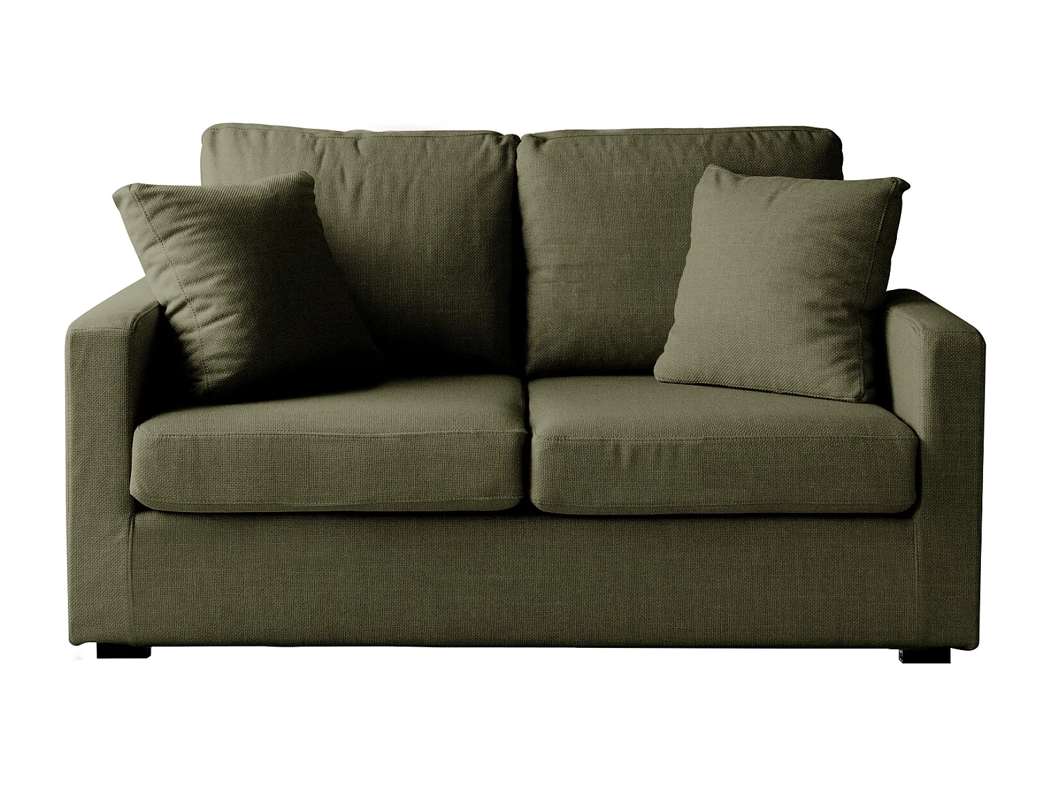 Canapé droit 2 places vert BASTIEN