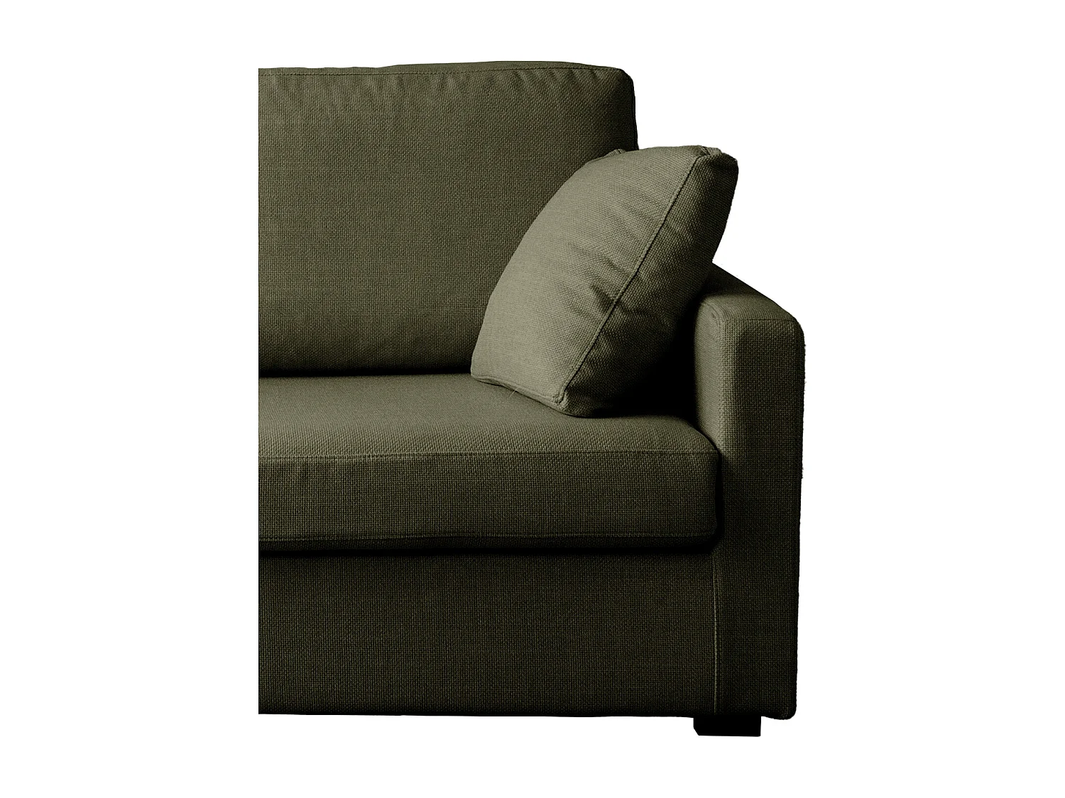 Canapé droit 2 places vert BASTIEN