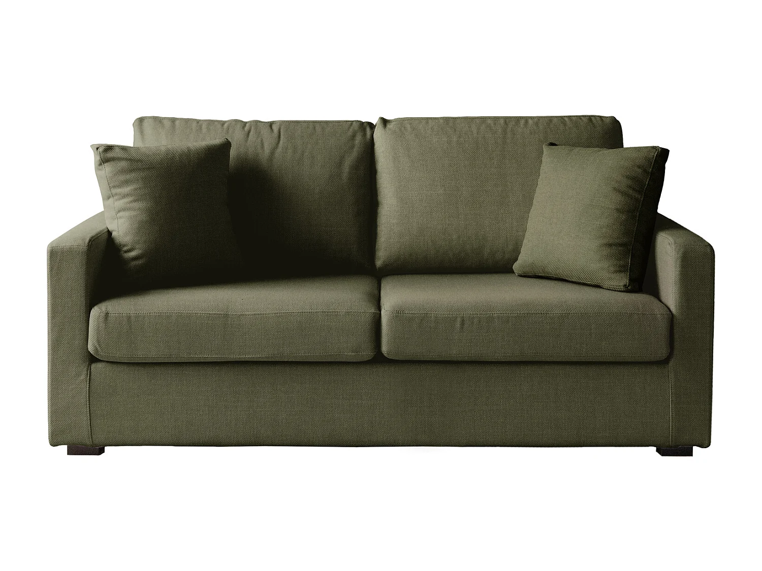 Canapé droit 3 places vert BASTIEN