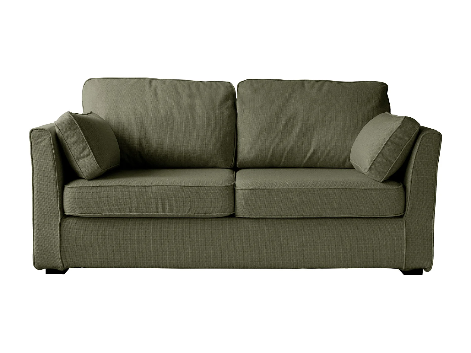 Canapé droit 3 places vert EMILE