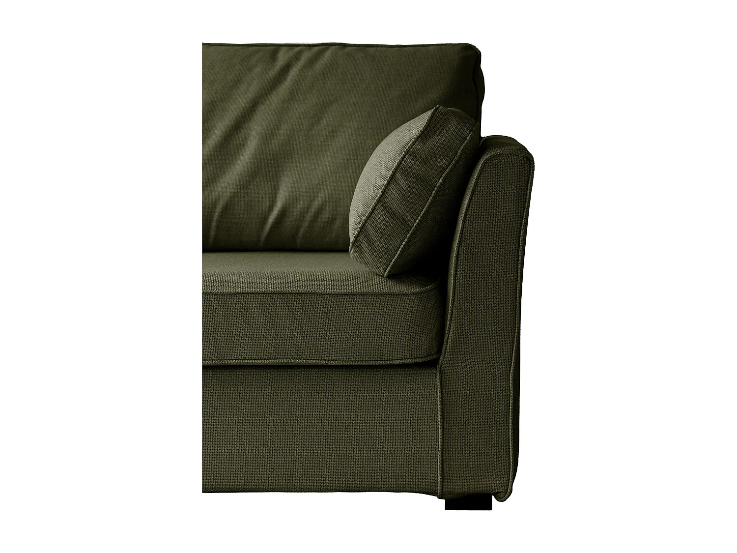 Canapé droit 3 places vert EMILE