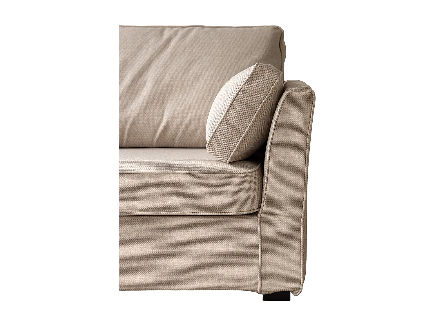 Canapé droit 2 places beige EMILE