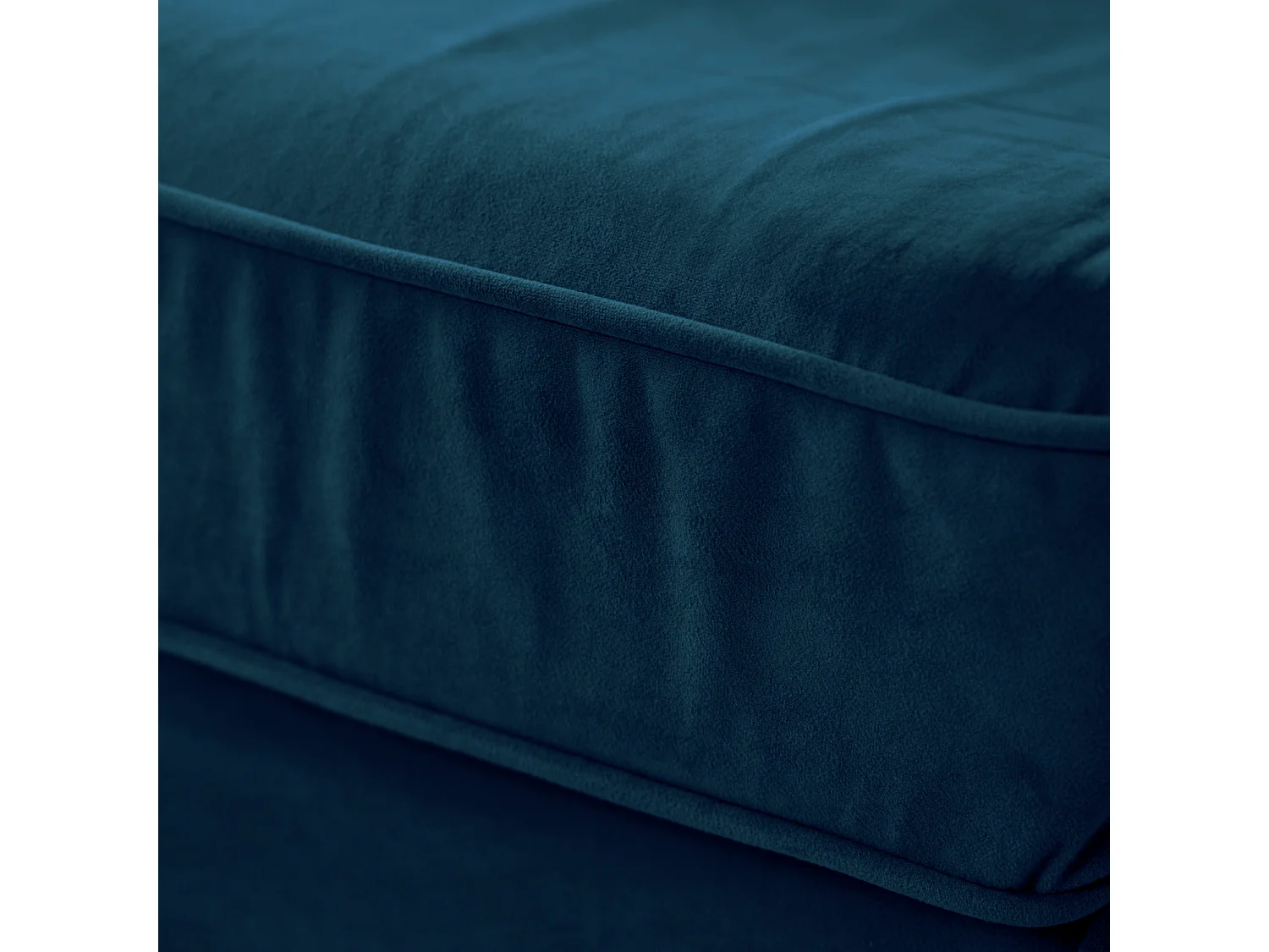 Fauteuil love seat en velours bleu navy OSCAR